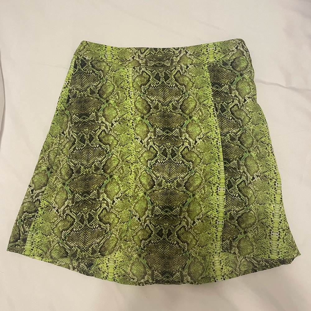 Snake print skirt